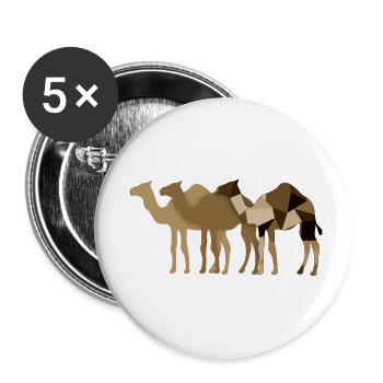 Camels - Buttons small 1''/25 mm (5-pack) - white - Front
