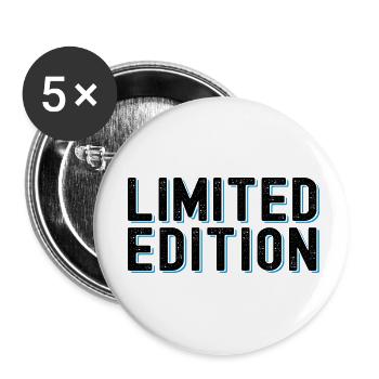 Édition limitée - Lot de 5 petits badges (25 mm) - blanc - Devant