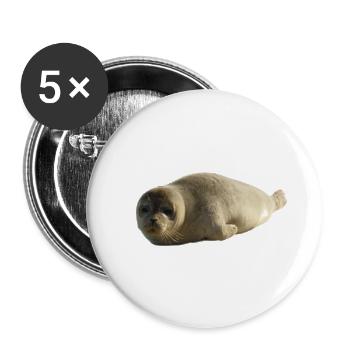 Puppy - Buttons small 1''/25 mm (5-pack) - white - Front