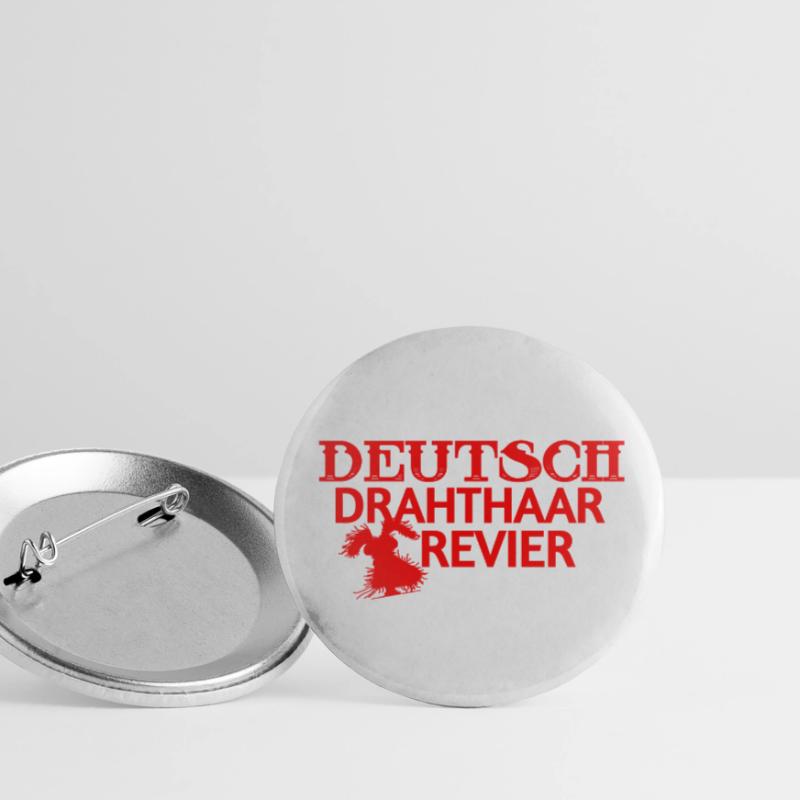 German Wirehaired Pointer Buttons small 1''/25 mm (5-pack)