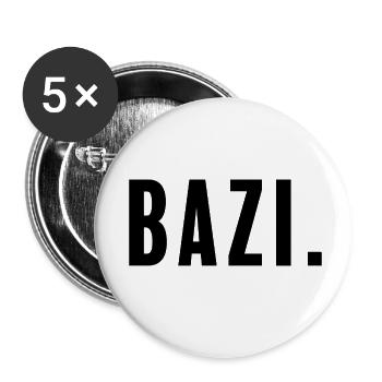 Bazi customs: Bavaria's heart + soul in one word - Buttons small 1''/25 mm (5-pack) - white - Front