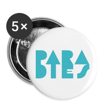 Para-dies Waves - Buttons small 1''/25 mm (5-pack) - white - Front