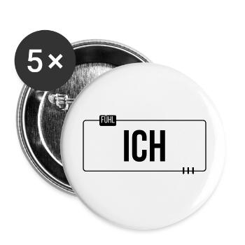 Je ressens le langage de la jeunesse car je suis d’accord - Lot de 5 petits badges (25 mm) - blanc - Devant