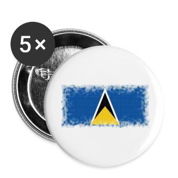 St Lucia - Buttons klein 25 mm (5er Pack) - Weiß - Vorne