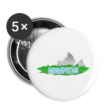 Zugspitze Zugspitze - Lot de 5 petits badges (25 mm) - blanc - Devant