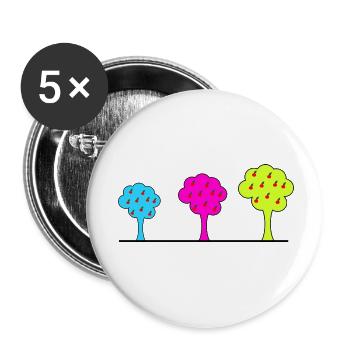 Jahrestag. Jubiläumsdekade. Humor. komisch - Buttons klein 25 mm (5er Pack) - Weiß - Vorne