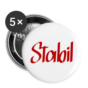 Stabil - Buttons klein 25 mm (5er Pack) - Weiß - Vorne
