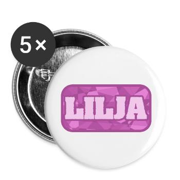 Gesundheit Lilja - Buttons klein 25 mm (5er Pack) - Weiß - Vorne