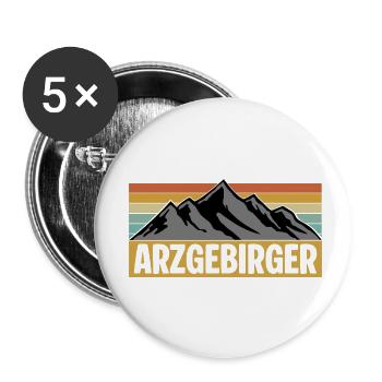 Arzgebirg Hamit - Buttons klein 25 mm (5er Pack) - Weiß - Vorne