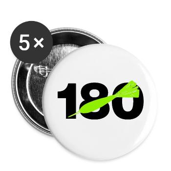 180 Triple 20 Perfection! ONEHUNDRETEIGHTY, Darts - Buttons small 1''/25 mm (5-pack) - white - Front
