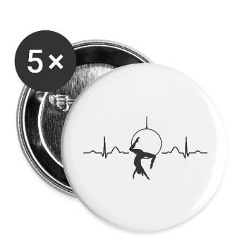 Aerialist Heartbeat Aerial Ring Lyra Air Ring - Buttons small 1''/25 mm (5-pack) - white - Front