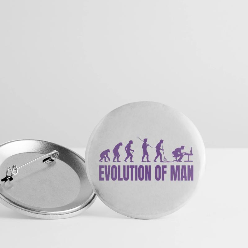 Programmeur Computer Freak Evolution Rétro Lot de 5 petits badges (25 mm)