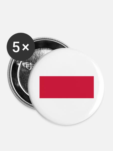 formen5 - Buttons klein 25 mm (5er Pack) - Weiß