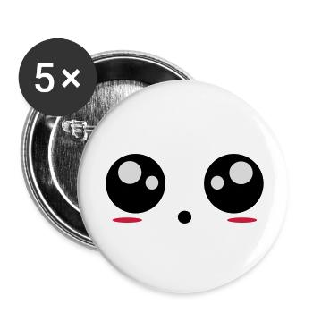 Eyes - Buttons small 1''/25 mm (5-pack) - white - Front