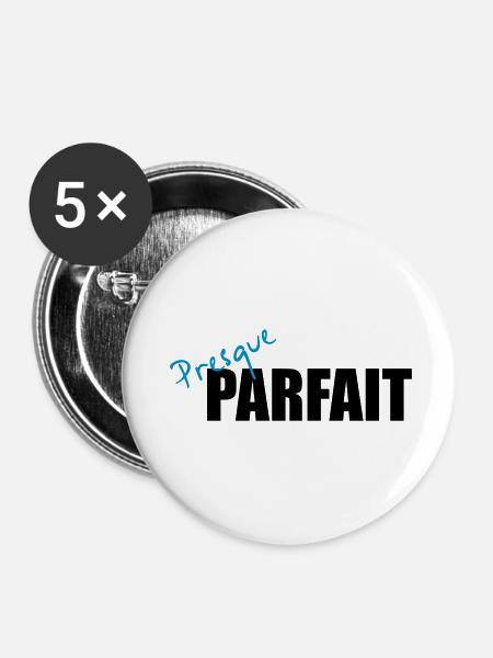 perfekte - Buttons klein 25 mm (5er Pack) - Weiß