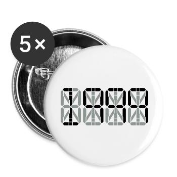 1999 - Buttons klein 25 mm (5er Pack) - Weiß - Vorne