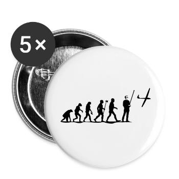 evolution rc pilot - Buttons small 1''/25 mm (5-pack) - white - Front