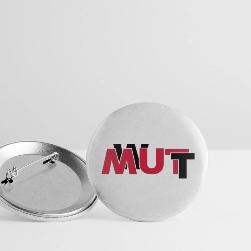 Wut oder Mut Buttons klein 25 mm (5er Pack)