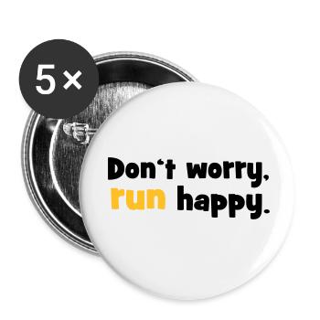 2541614 15427731 running - Buttons small 1''/25 mm (5-pack) - white - Front