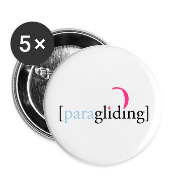 [Paragliding] - Buttons small 1''/25 mm (5-pack) - white - Front