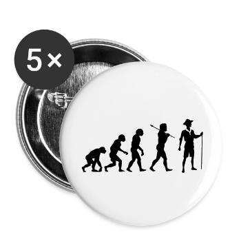 Die Entwicklung des Pfadfindertums - Buttons klein 25 mm (5er Pack) - Weiß - Vorne