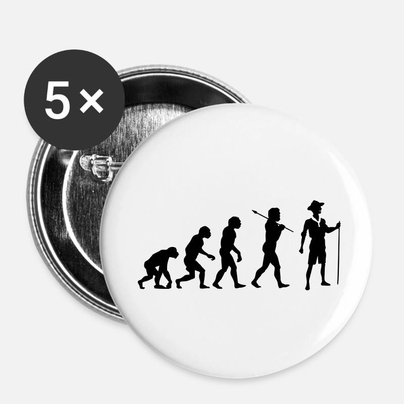 Evolution of Scouting - Buttons small 1''/25 mm (5-pack) - white