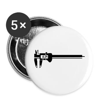 fraeser - Buttons small 1''/25 mm (5-pack) - white - Front