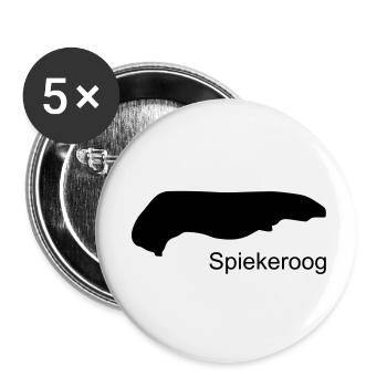 spiekeroog - Buttons small 1''/25 mm (5-pack) - white - Front