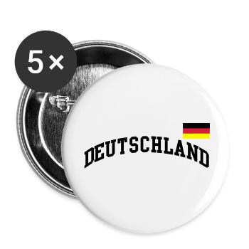 Germany flag - Germany Germany soccer soccer - Buttons small 1''/25 mm (5-pack) - white - Front