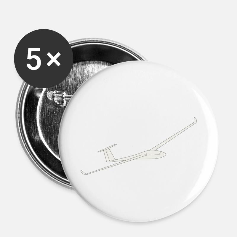 Glider - Buttons small 1''/25 mm (5-pack) - white