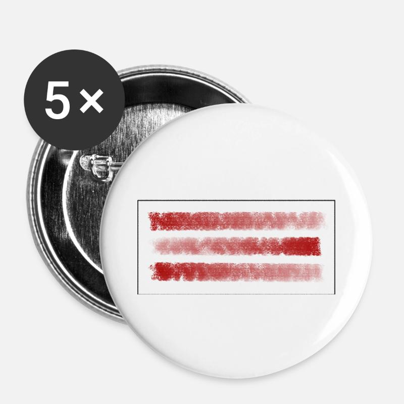 strip - Buttons small 1''/25 mm (5-pack) - white