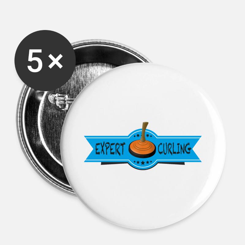 2018 EISSTOCK EXPERT - Buttons small 1''/25 mm (5-pack) - white