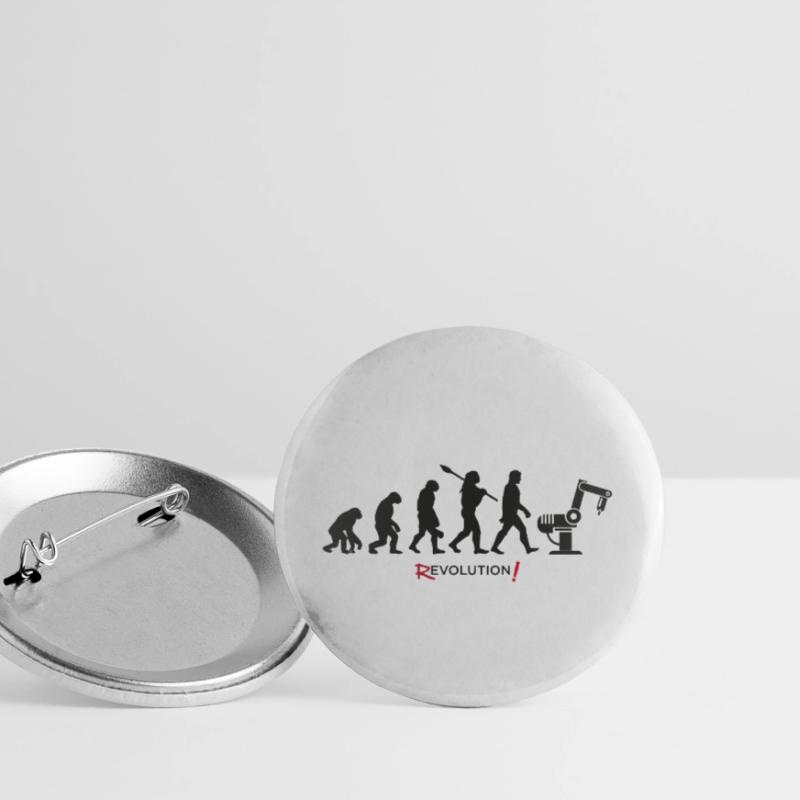 Robot Android Evolution Revolution Lot de 5 petits badges (25 mm)