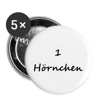 1 croaker a horn horny one squirrel - Buttons small 1''/25 mm (5-pack) - white - Front
