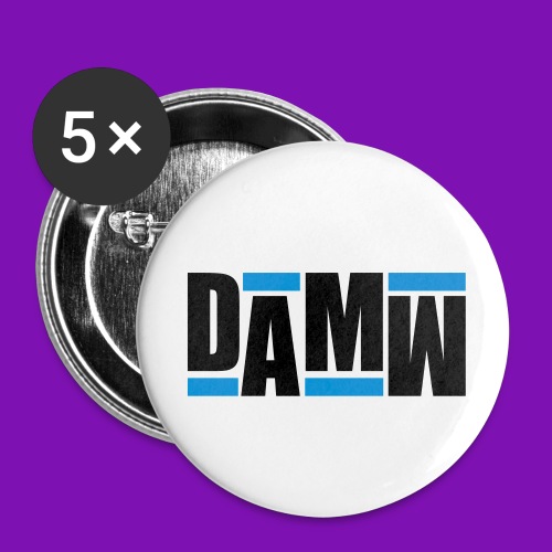 DAMW-retro - Buttons klein 25 mm (5er Pack)