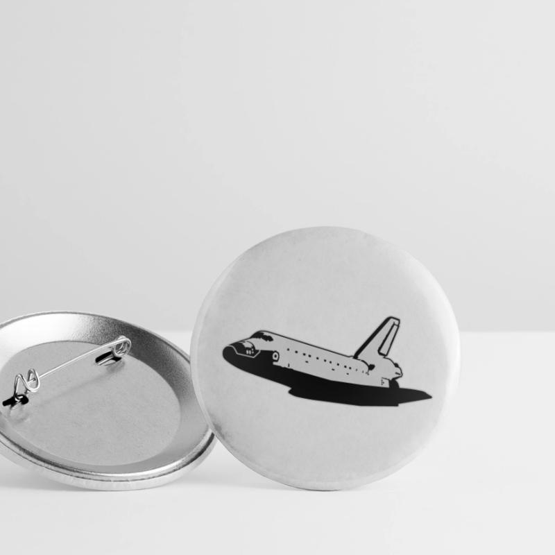 Space Shuttle (no emblems) Buttons small 1''/25 mm (5-pack)