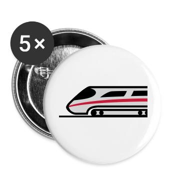 Express Train Logo - Lot de 5 petits badges (25 mm) - blanc - Devant