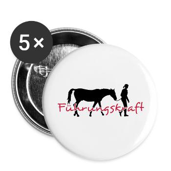 Führungskraft Frau 2c - Farbwechsel - Buttons klein 25 mm (5er Pack) - Weiß - Vorne