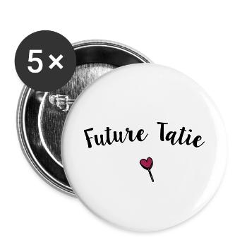 future tatie - Buttons small 1''/25 mm (5-pack) - white - Front