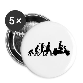 cool vehicle engine evolution electric reel - Buttons small 1''/25 mm (5-pack) - white - Front