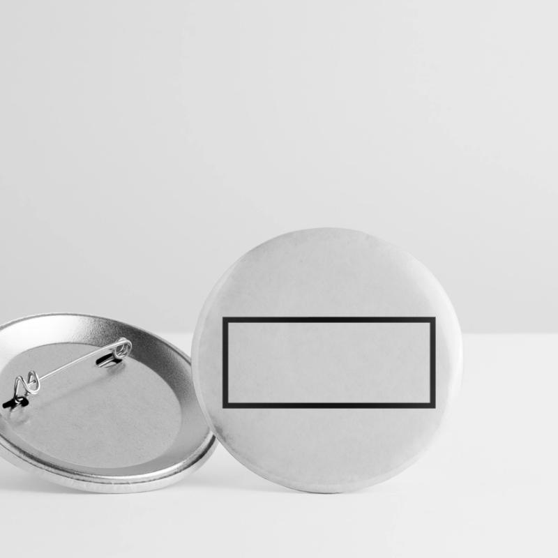 Rectangle - Rechteck - Form - Customize it ! Buttons small 1''/25 mm (5-pack)