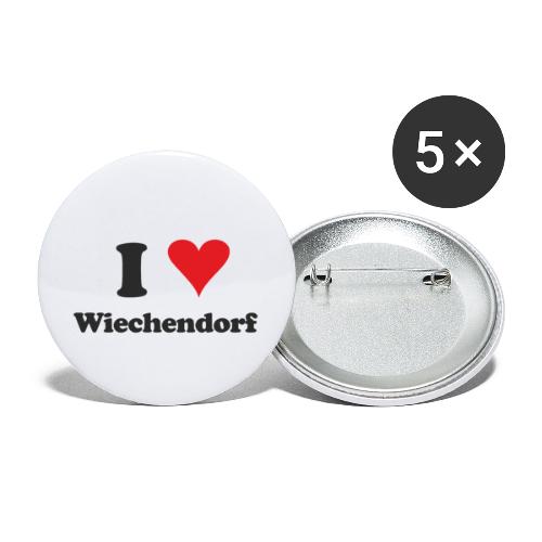I Love Wiechendorf - Buttons klein 25 mm (5er Pack)
