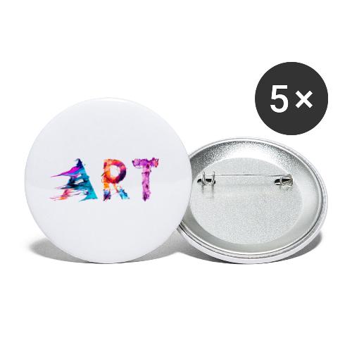 Art - Lot de 5 petits badges (25 mm)