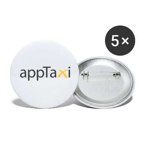 appTaxi White - Confezione da 5 spille piccole (25 mm)
