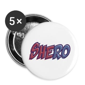 Feminismus Feminist Frauenrechte - Buttons klein 25 mm (5er Pack) - Weiß - Vorne