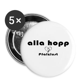 alla hopp - Buttons small 1''/25 mm (5-pack) - white - Front