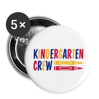 Wax Crayon Kindergarten Crew Crayon - Buttons small 1''/25 mm (5-pack) - white - Front