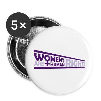 womens rights Feminist Zitat - Buttons klein 25 mm (5er Pack) - Weiß - Vorne