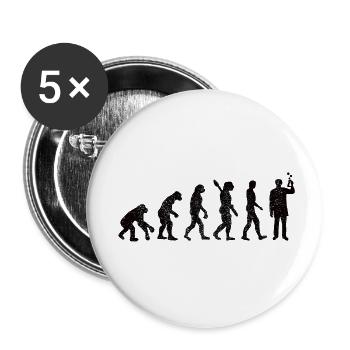 Technicien en chimie Professeur de chimie Technicien de laboratoire chimiste Chimiste - Lot de 5 petits badges (25 mm) - blanc - Devant
