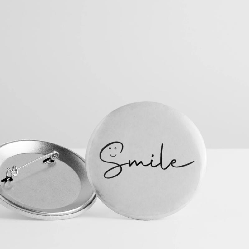 Script de sourire Lot de 5 petits badges (25 mm)